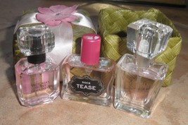 3 mini victorias secret eau du parfum gift set new in woven box - £17.25 GBP