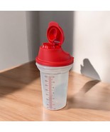 Tupperware Salad Dressing Drink Shaker 1.5 Cup Container Pour Lid Red 77... - $16.11 CAD