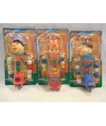 Flintstones 1997 Flix Collectible Gumball Machine Dispenser Set of 3 MOC - $145.83 MXN