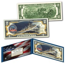 Navy 250th Anniversary Milestones Of The U.S. Armed Forces Authentic Us $2 Bill - £11.67 GBP