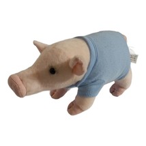 Gund Prissy And Pop Adorable Mini Pigs 4054642 Blue Shirt 11&quot; - $6.23