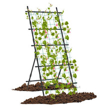 74 Inch Tall Garden Trellis for Flower Vine Vegetable Fruit Pea-Black - ... - $1,911.92 MXN