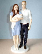 Royal Doulton Prince George -A Royal Birth w/ William &amp; Kate Figurine HN... - $98.90