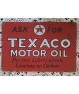 ASK FOR TEXACO MOTOR OIL ~ Distressed ~ Landscape Metal Sign ~ 8" x 11.75" - €25,83 EUR ASK FOR TEXACO MOTOR OIL ~ Distressed ~ Landscape Metal Sign ~ 8" x 11.75" - €25,83 EUR