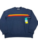Fair Harbor The Robinson Sweater Mens 2XL Blue Sunset Stripe Pullover Ca... - $52.80 CAD