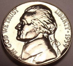Scarce Gem Proof 1959 Jefferson Nickel~Excellent~Free Shipping - $5.77