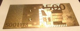 NEW $500 EURO Bank Note .999 GOLD Foil  EUROPEAN  SUPER NICE - £3.16 GBP