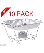 10 PACK Buffet Chafer Food Warmer Wire Frame Stand Rack half Size Chafin... - $1,495.93 MXN