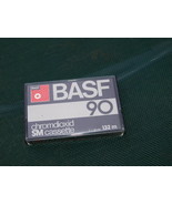 VINTAGE RARE BASF CHROMDIOXID SM 90 ROUND WINDOW BLACK AUDIO CASSETTE AB... - $12.21 CAD
