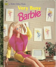 Very Busy Barbie by Barbara Slate Hardcover Little Golden Book - £1.56 GBP