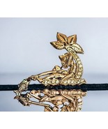Vintage Mexican Fisherman Brooch Siesta Sombrero Fish Palm Tree Rhinestone - $49.36