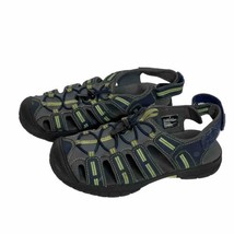 KHOMBU Kids BOYS Dillon Sandals Water Shoes Outdoors Hiking Gray Green Size 4 - £12.65 GBP