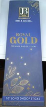 Royal Gold Doop Sticks by JB 10 Long Dhoop Sticks Aromatic fragrant - £16.44 GBP