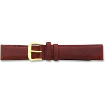 de Beer Brown Leather Watch Band 20mm - £76.18 GBP