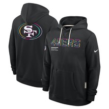 New 49ers 2025 Crucial Catch Beat Cancer Sideline Hoodie for San Francis... - $69.90