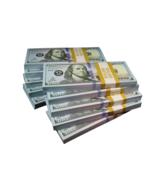 50,000$ FULL PRINT Realistic Prop Money Fake 100 Dollar Bills REAL CASH Replica  - $33.80