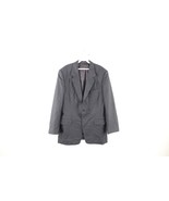 Vintage 50s Streetwear Mens 40R Pinstriped Wool 2 Button Suit Coat Jacke... - $81.39 CAD