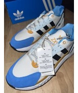 Adidas ZX 22 Boost HP7722 White/Gold/Blue Sneaker Shoes  Mens 9 7294 - £51.05 GBP