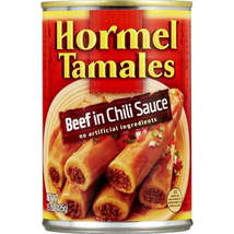 HORMEL Beef Tamales, Canned Tamales, 15 Oz Can Case Of 6  - £15.02 GBP