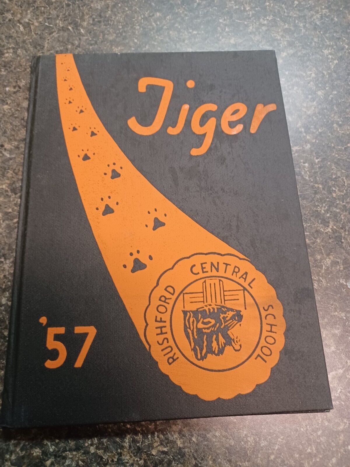 Vtg Rushford Central School NY Tiger Grades K-12 Yearbook 1957 - $29.69