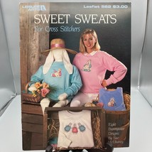 Vintage Cross Stitch Patterns, Sweet Sweats Bunnywear Designs by Sue McElhaney - $7.85