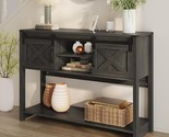 Farmhouse Entryway Table With Storage, 46&quot; Modern Farmhouse Console Tabl... - $296.99