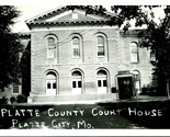 RPPC Platte County Court House Platt City MO Missouri UNP Postcard - £34.14 GBP