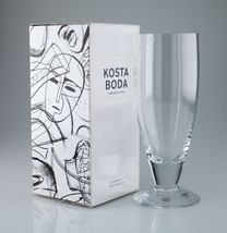 Kosta Boda 30 Cl Line Beer Glass 7021512 w/ Original Box Nice - £49.07 GBP