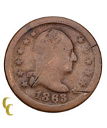 1863 Civil War Token Wilson&#39;s Medal (AG) About Good Condition - $36.38
