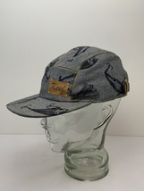 Keef Company Hat 5-Panel with Fishing Lure Design Leather Strap USA Exce... - $29.65