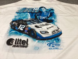 Ryan Newman #12 Alltel Racing NASCAR Double Sided Graphic White T Shirt 3XL - £11.67 GBP