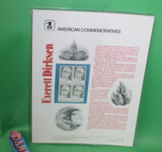 American Commemoratives Everett Dirksen USPS Stamps Panel 138 Jan. 4, 1981 - £7.40 GBP