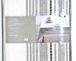 Artisanal Kitchen Supply Ashbury Table Cloth 60x102 Oval White - $32.99