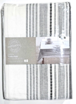 Artisanal Kitchen Supply Ashbury Table Cloth 60x102 Oval White - £25.96 GBP