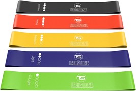 Resistance Bands Set for Men and Women Pack of 5 Different Levels Elasti... - £19.38 GBP