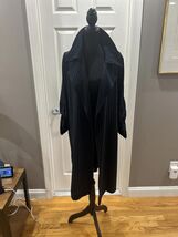 RACHEL ZOE NEW LINA Oversized Pinstripe Open Front Coat Sz L - $74.25