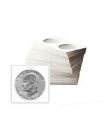 (100) BCW Large Dollar Paper Flips 2x2 Coin Holders Safe Mylar Morgan Pe... - $145.53 MXN