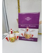 Fitz &amp; Floyd EASTER JIGGLING CHICKEN Chicken Has Springs Jiggles - $18.95