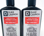 2 Duke Cannon News Anchor Power Clean Mint Condition Thick Hair Conditio... - $29.99