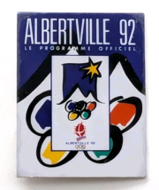 Albertville 1992 Olympic Pin France COJO Official Program Design Winter ... - $12.99