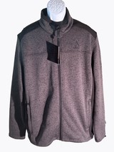 Gerry Men&#39;s Long Sleeve Full Zip Mix Media Jacket Gray Xxl Nwt - £15.37 GBP