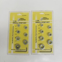 Drill Master 38336 7 Piece Drill Stop Set Lot of 2, 1/8&quot;-1/2&quot; Sizes, New - £11.73 GBP