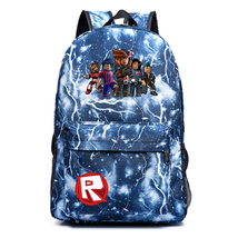 Roblox theme lightning backpack schoolbag daypack bookbag thumb200