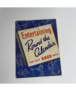 Vintage 1938 Entertaining Round the Calendar Recipe Knox Gelatine Booklet - $25.74