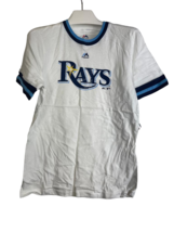 Majestic Youth Tampa Bay Rays Double Layered Collar SS T-Shirt,White,Large 14/16 - £11.07 GBP