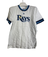 Majestic Youth Tampa Bay Rays Double Layered Collar SS T-Shirt,White,Lar... - £10.94 GBP