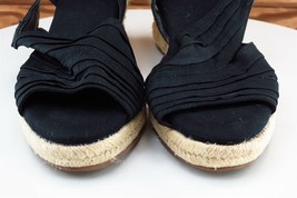 Naturalizer Women Sz 7.5 M Black Wedge Synthetic Shoes Banna - £15.55 GBP