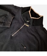 Mossimo Men&#39;s 1/4 Zip Pull Over Sweatshirt Size XL Solid Black Outdoor - $33.95 CAD