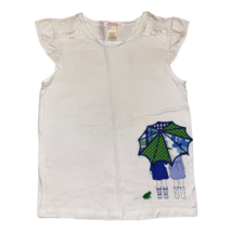 Janie and Jack Sleeveless Top With Adorable Umbrella &amp; Frog Design Size 6 - $354.90 MXN