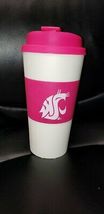 NCAA Washington State Cougars Pink Sleeve Travel Tumbler, 16-ounce - £7.04 GBP